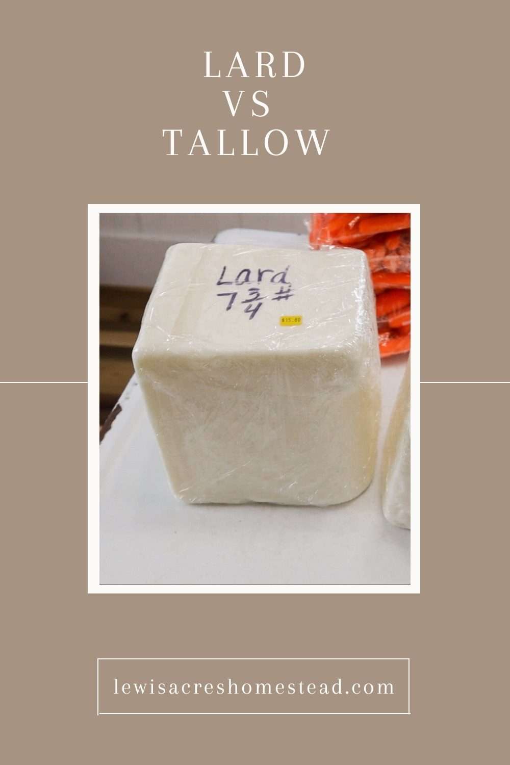 Tallow vs Lard